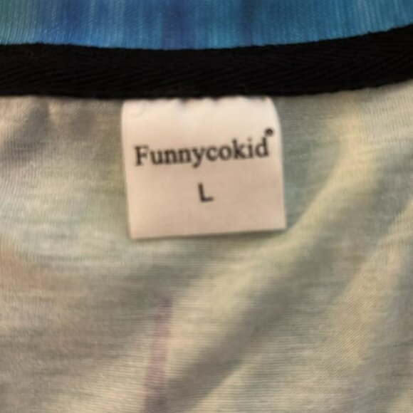 👛 (ANY 2/$20) Unisex FUNNYCOKID Paint Splash Short Sleeve Tee - Picture 3 of 3